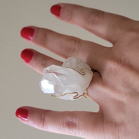 Crystal quartz ring - Picture 2 of 4